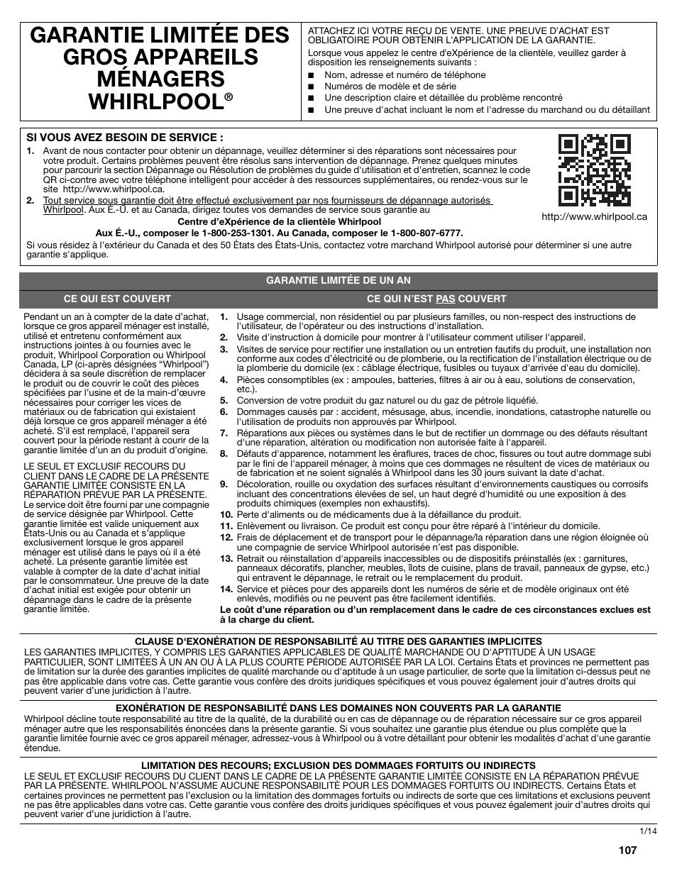 Whirlpool WRF991BOOM User Manual | Page 3 / 4