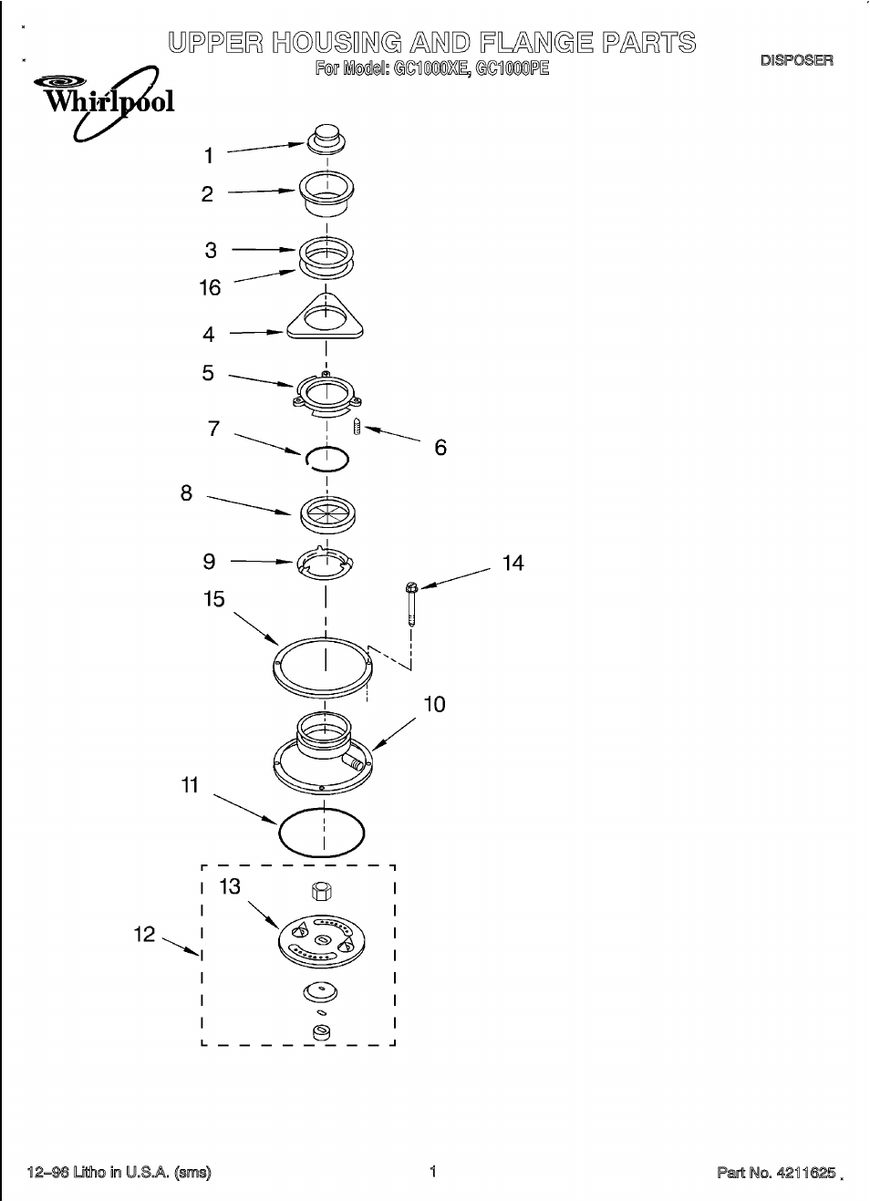 Whirlpool GC1000PE User Manual | 4 pages