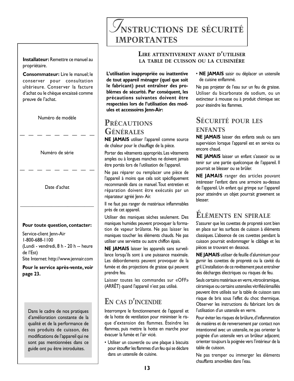 Nstructions, Sécurité, Importantes | Whirlpool A341W User Manual | Page 14 / 36