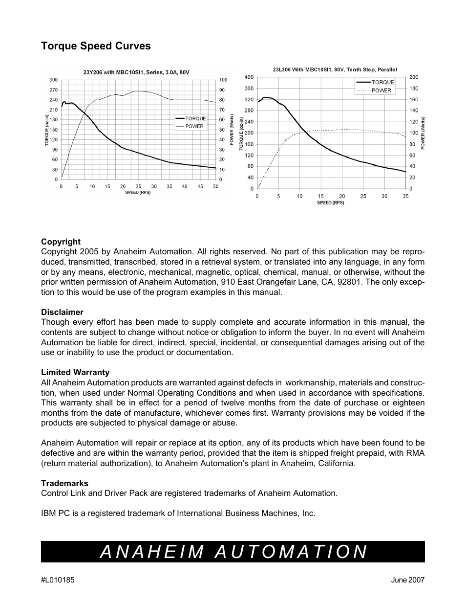 Anaheim PROGRAMMABLE SIMPLE INDEXER/DRIVER MBC10SI1 User Manual | Page 22 / 22