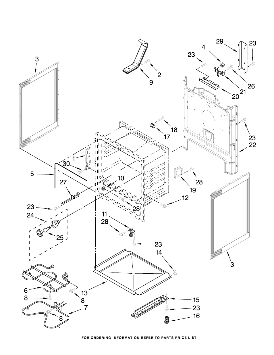 Chassis, Chassis parts | Whirlpool WFE320M0AS User Manual | Page 3 / 7