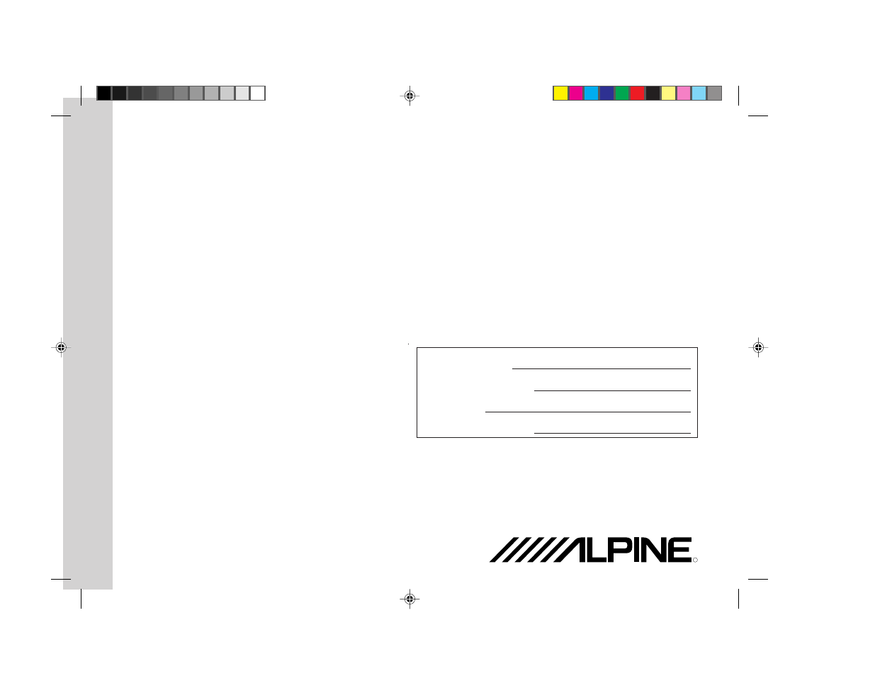 Alpine cdm7835 User Manual | Page 48 / 48