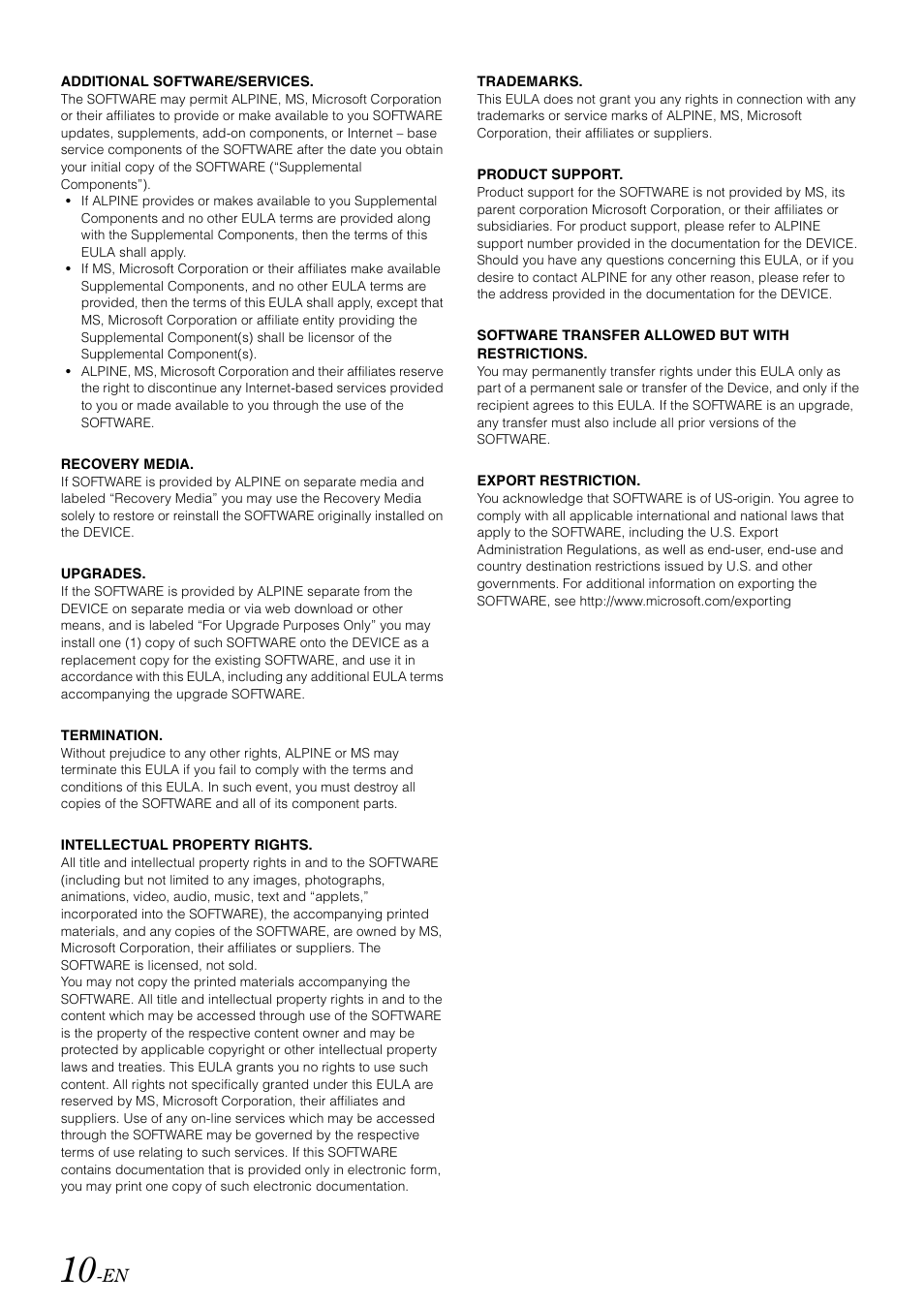 Alpine INA-W910 User Manual | Page 10 / 131