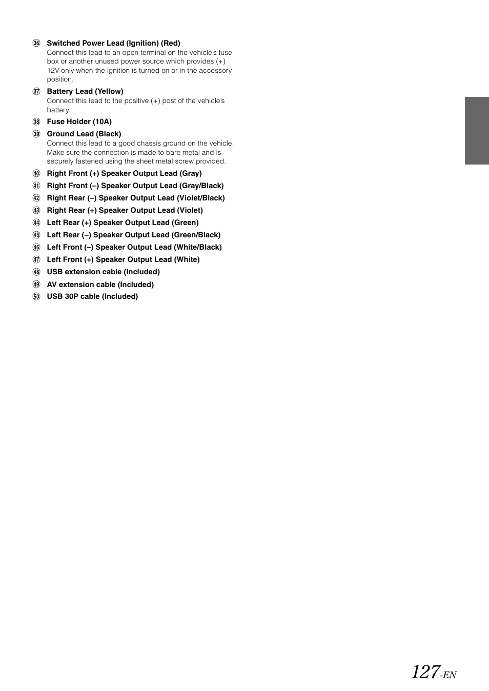 Alpine INA-W910 User Manual | Page 127 / 131