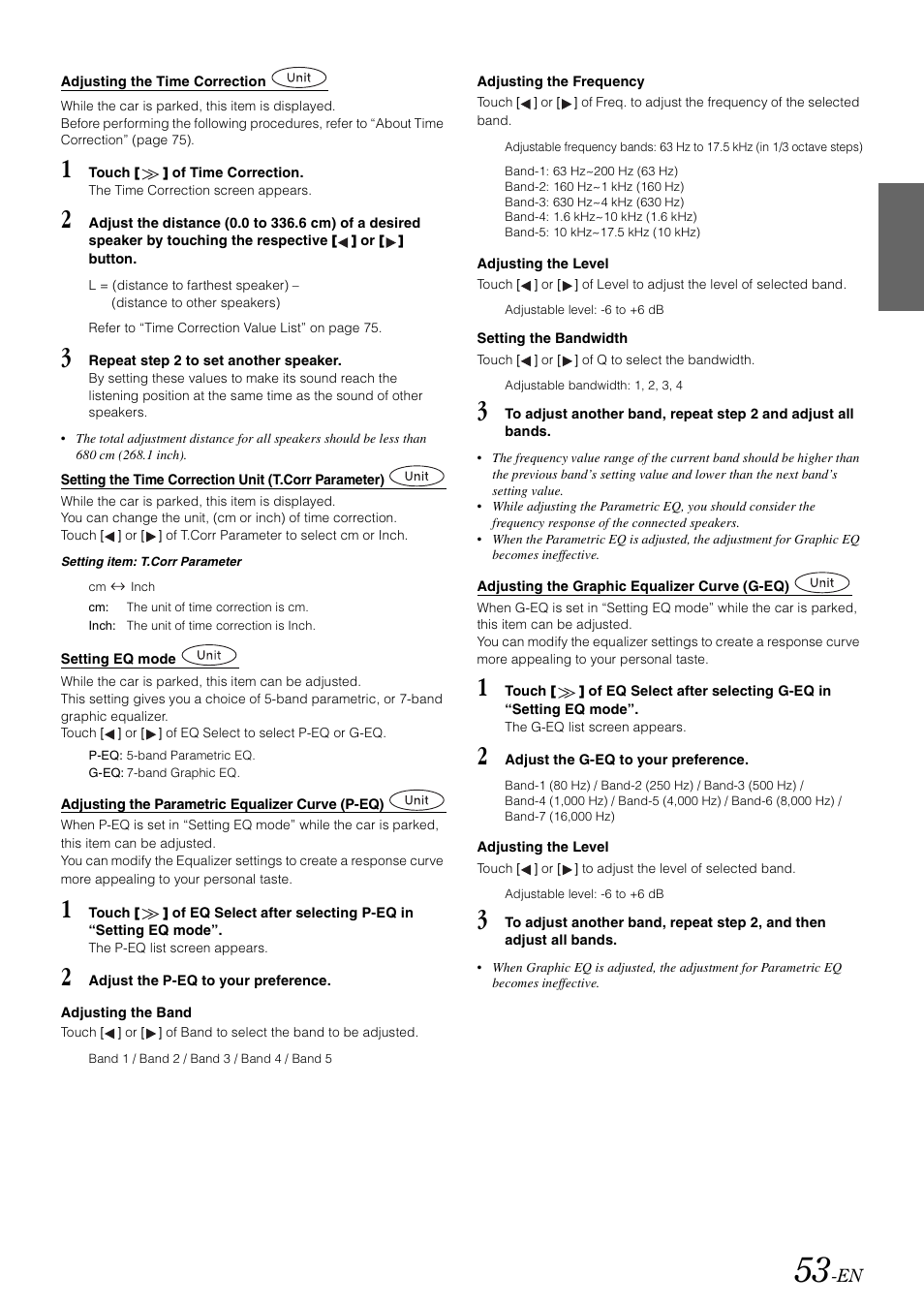 Alpine INA-W910 User Manual | Page 53 / 131