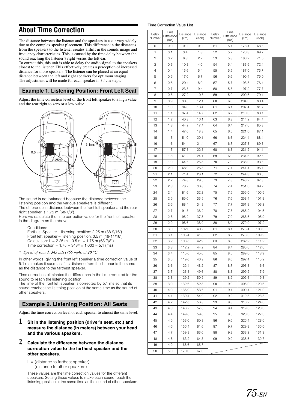 About time correction | Alpine INA-W910 User Manual | Page 75 / 131