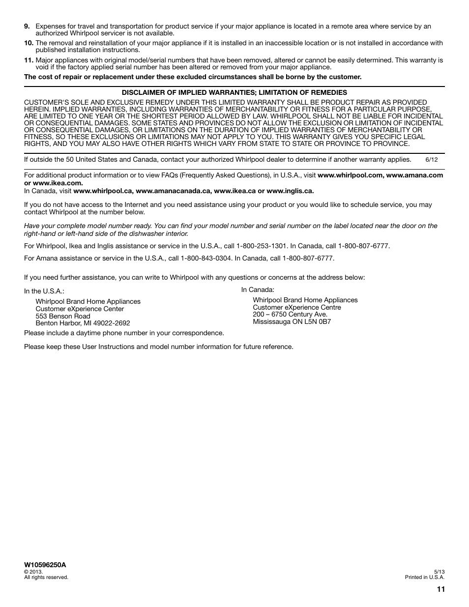 Whirlpool WDP350PAAB User Manual | Page 11 / 35