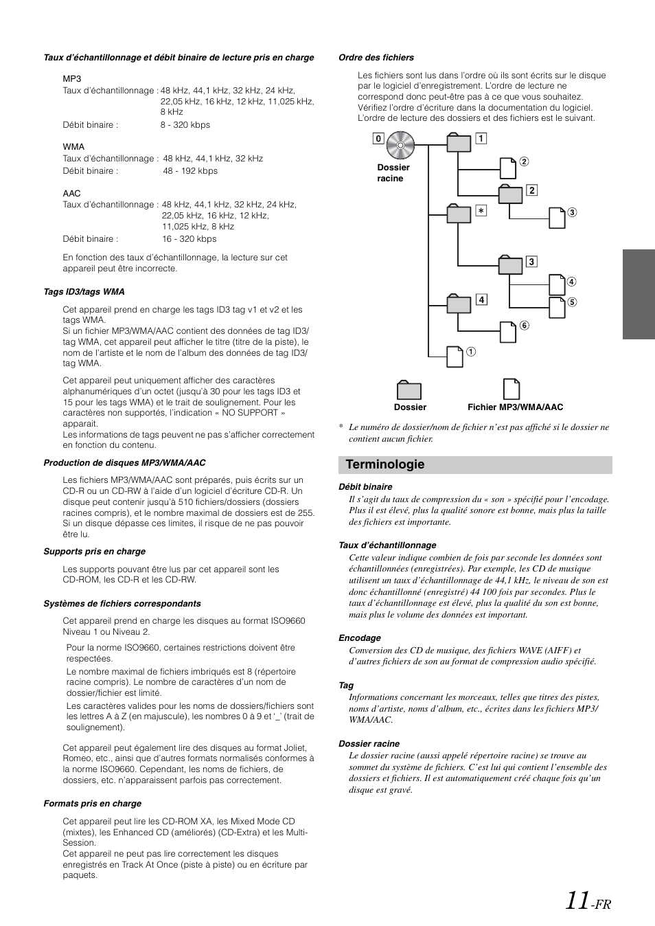 Terminologie | Alpine CDE-9872 User Manual | Page 43 / 89