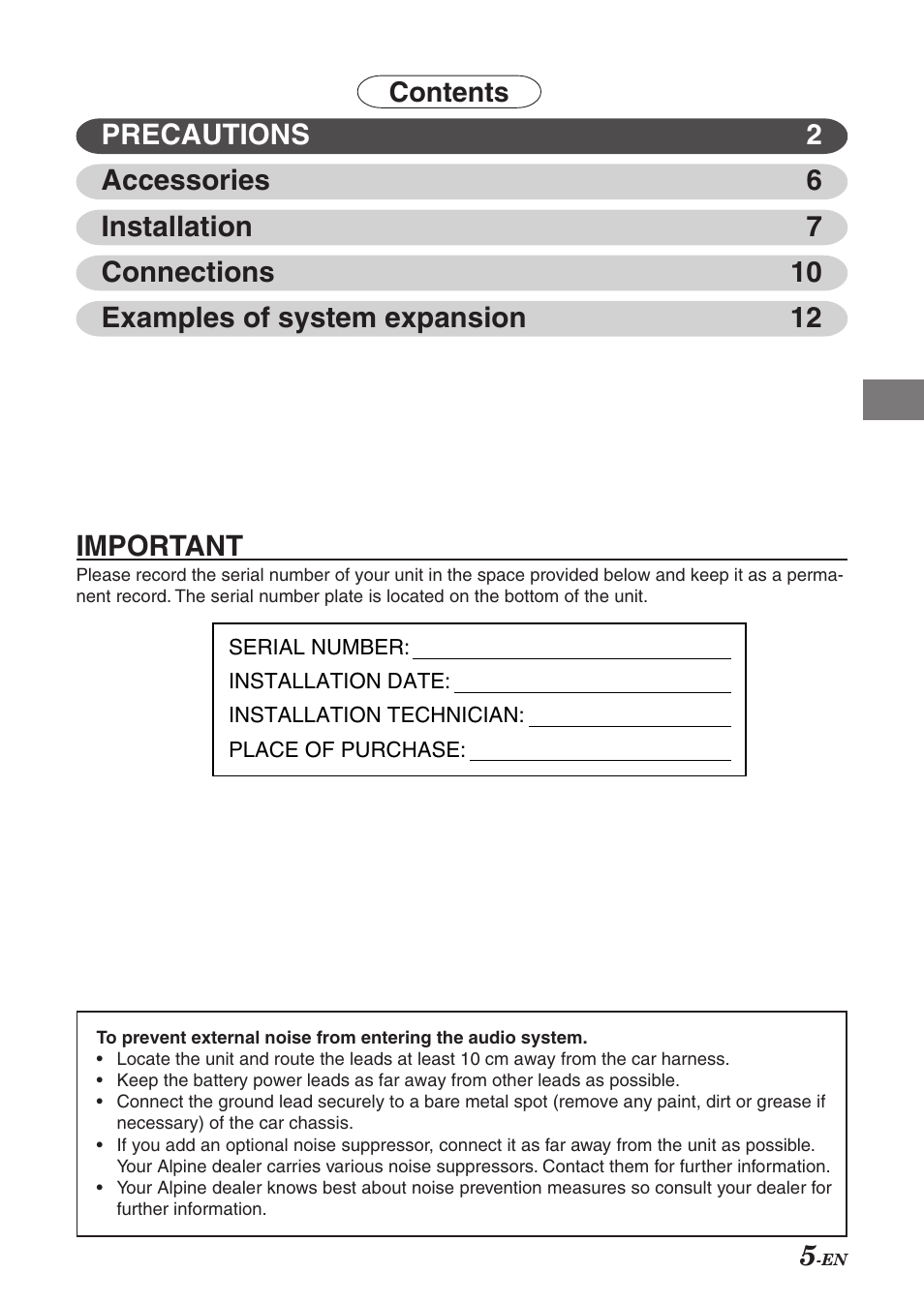 Alpine Multimedia ManagerTM PXI-H990 User Manual | Page 6 / 16