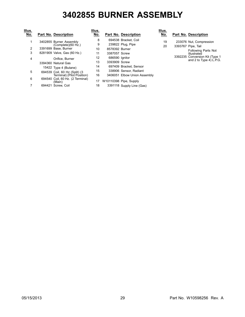 Whirlpool WGT3300XQ User Manual | Page 29 / 30