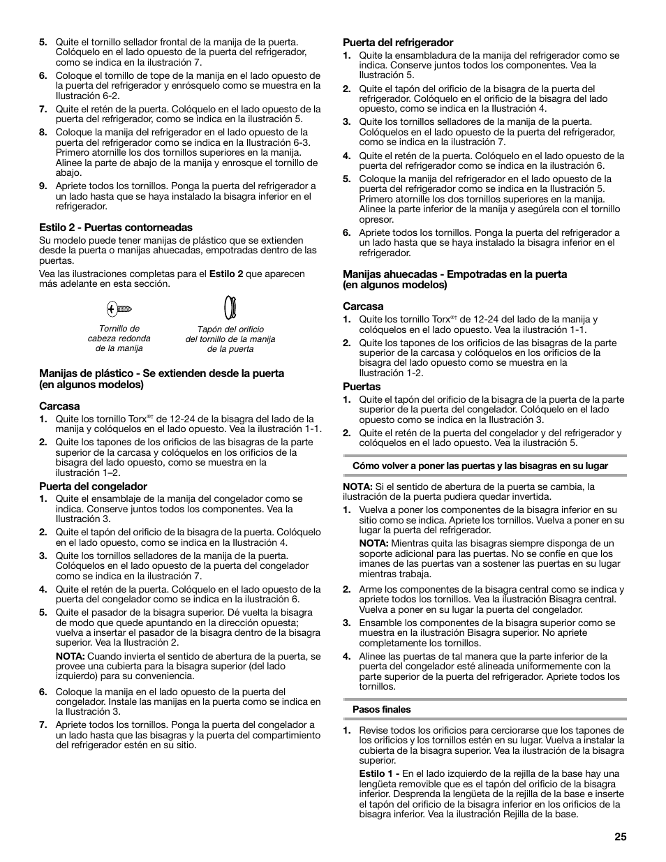 Whirlpool WRT138TFYB User Manual | Page 25 / 60