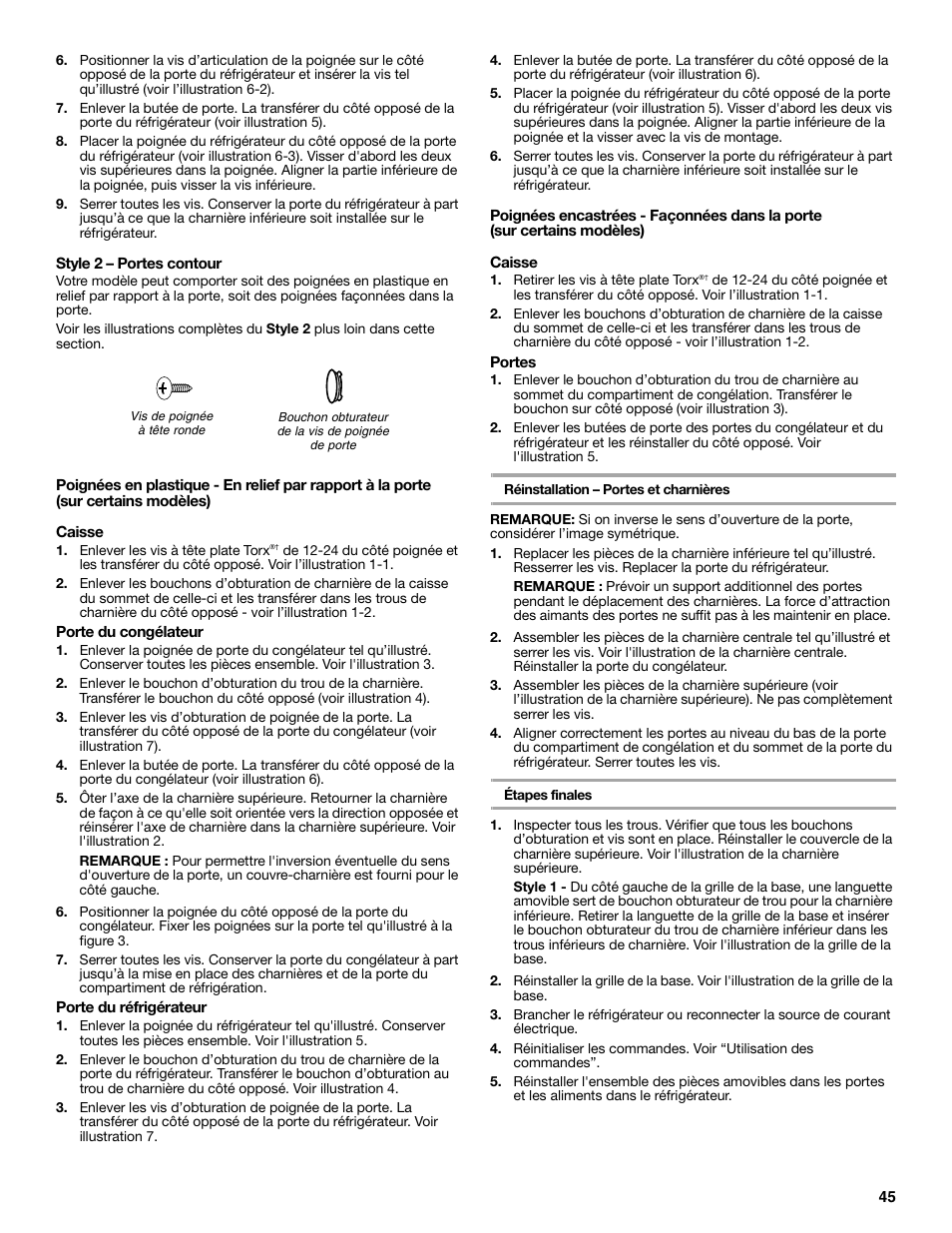 Whirlpool WRT138TFYB User Manual | Page 45 / 60