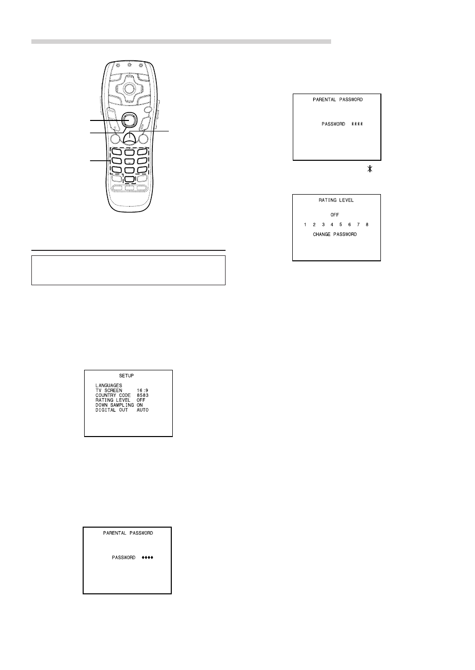 Dvd default settings (setup), Setting the rating level (parental lock) | Alpine DVA-7996 User Manual | Page 40 / 64