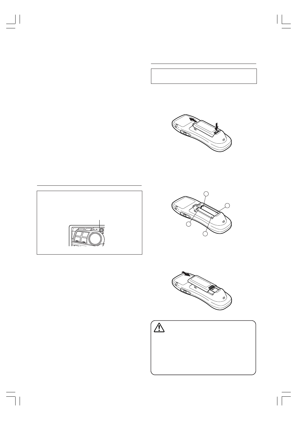 Warning, Battery replacement | Alpine DVA-7996 User Manual | Page 8 / 64