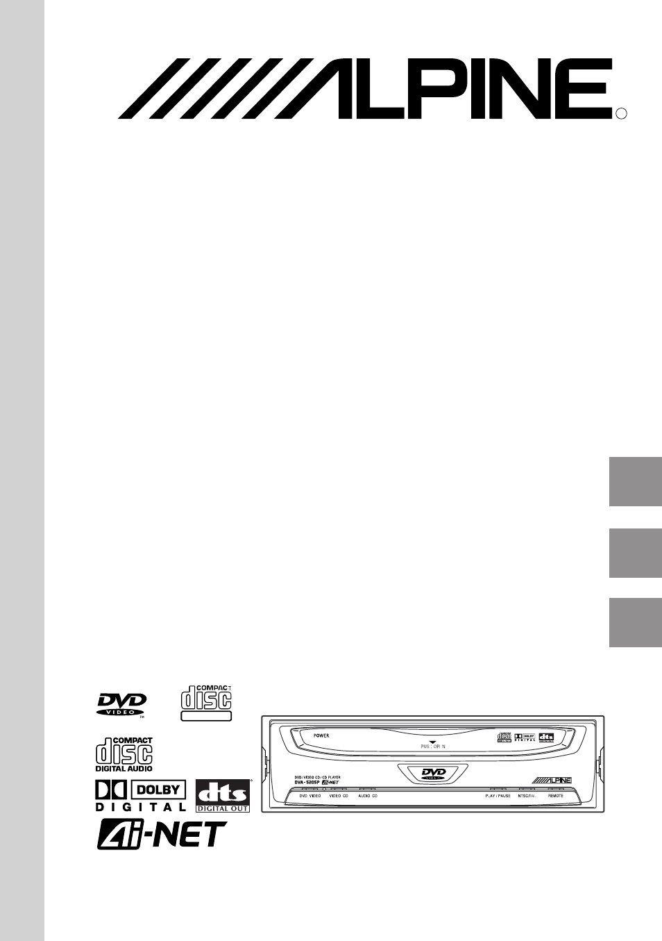 Alpine DVA-5205P User Manual | 72 pages