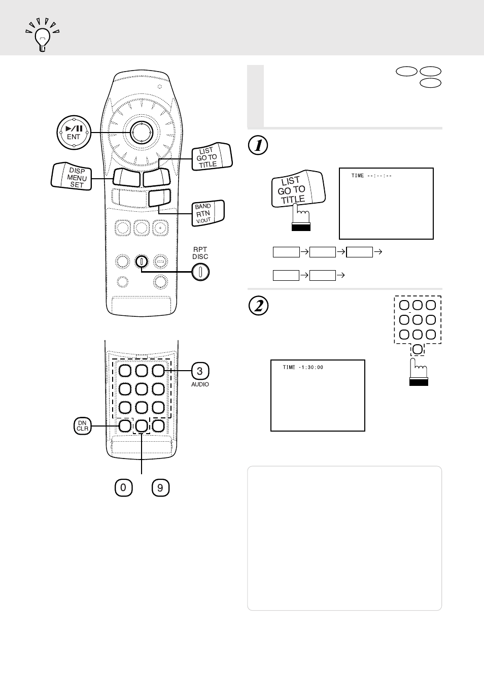 Searching by elapsed time, During playback, press “go to | Alpine DVA-5205P User Manual | Page 18 / 72