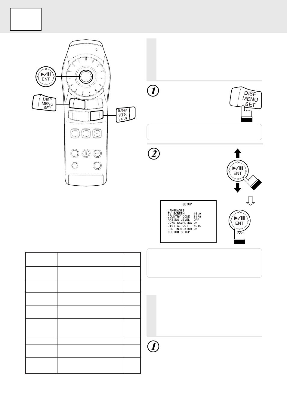 Set up, Changing the default settings (setup), Changing the language settings | Alpine DVA-5205P User Manual | Page 24 / 72