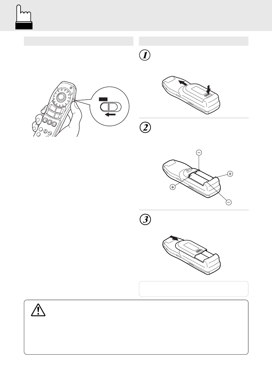 Warning, When using remote control replacing the batteries, When using remote control | Alpine DVA-5205P User Manual | Page 8 / 72