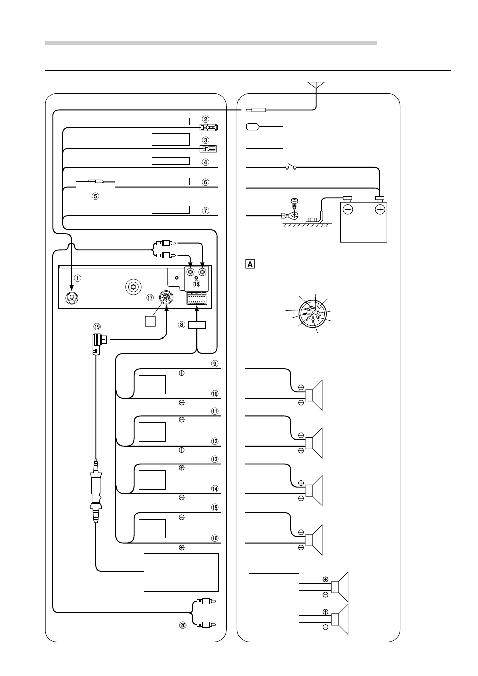 Installation and connections, Connections, Tdm-7574 | Alpine TDM-7574 User Manual | Page 18 / 19