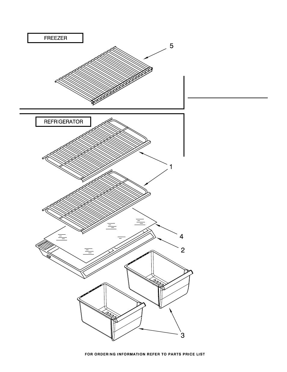 Shelf, Shelf parts | Whirlpool W8TXEWFYB User Manual | Page 9 / 10