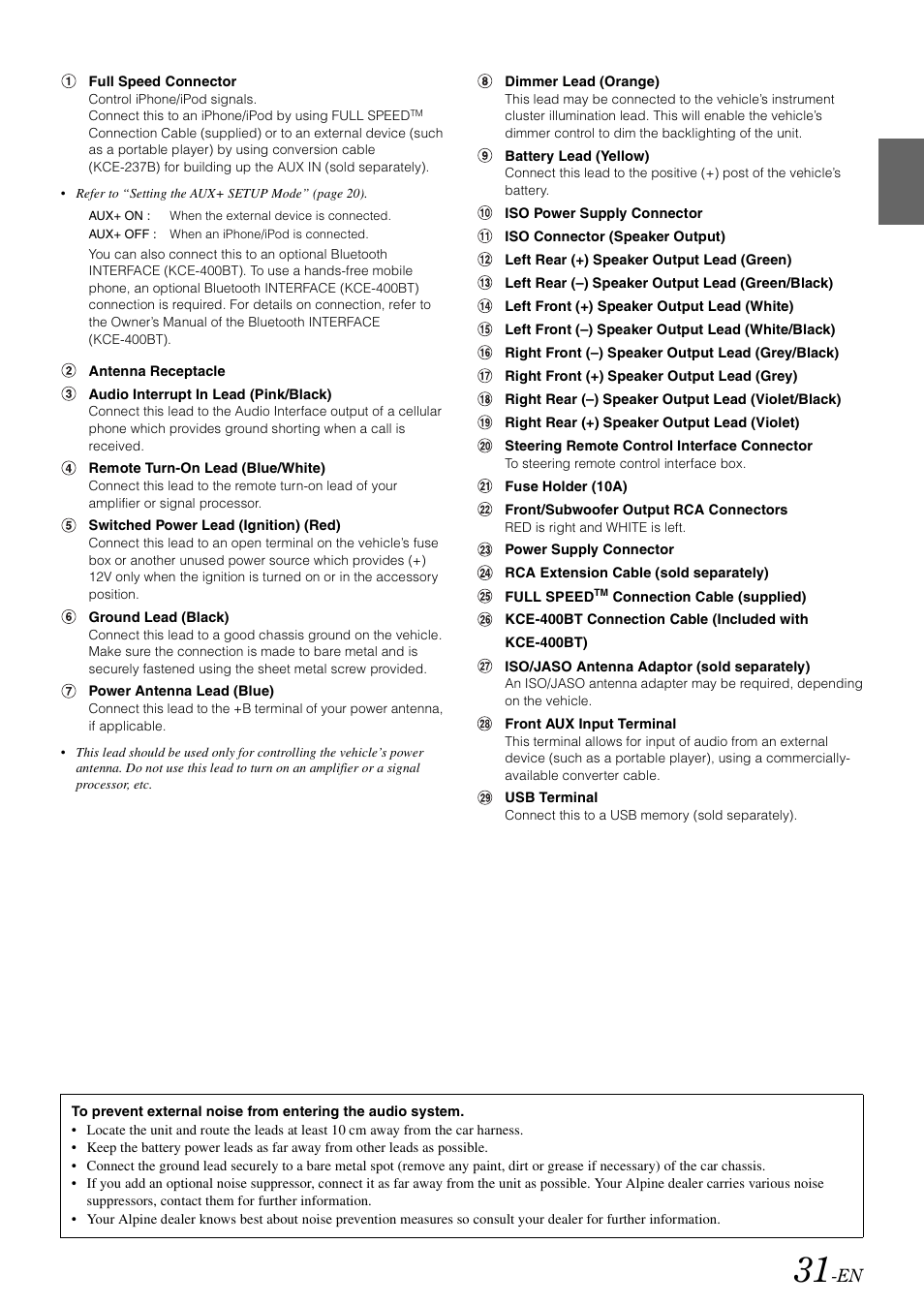 Alpine CDE-W203RI User Manual | Page 33 / 33