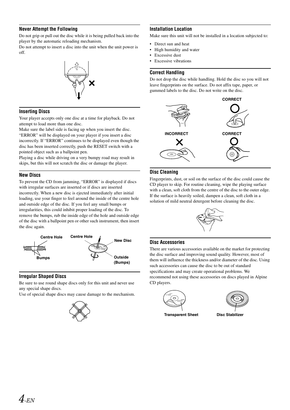Alpine CDE-W203RI User Manual | Page 6 / 33