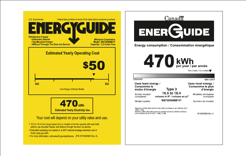 Whirlpool W8TXNWMBQ User Manual | 1 page