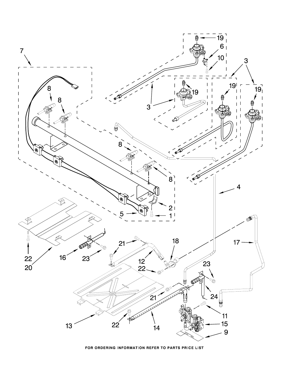 Manifold, Manifold parts | Whirlpool WFG510S0AS User Manual | Page 3 / 10