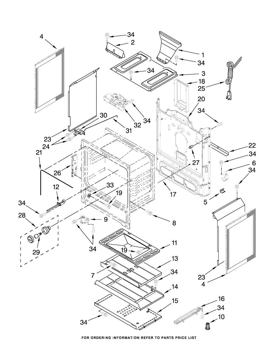 Chassis, Chassis parts | Whirlpool WFG510S0AS User Manual | Page 5 / 10