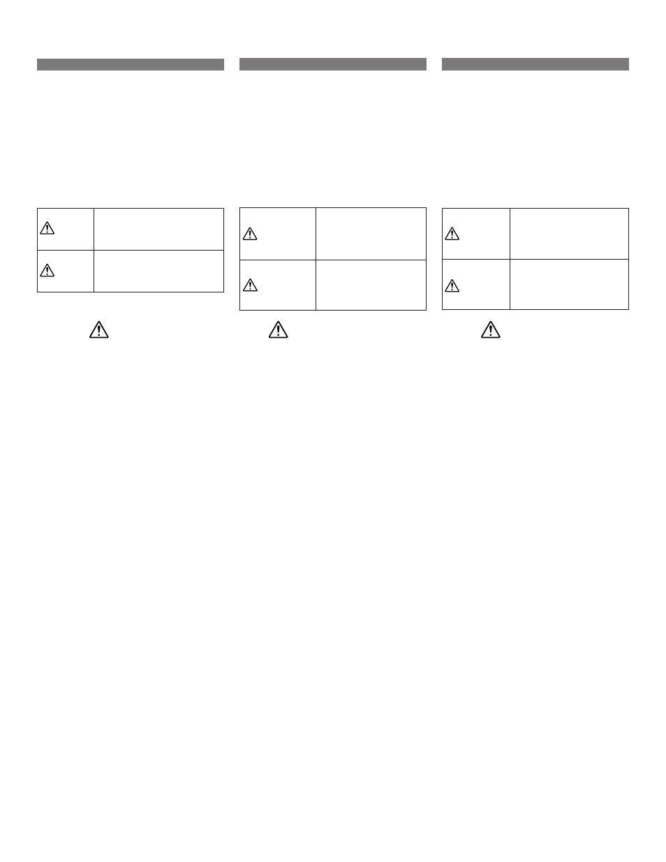 Warning, Avertissement, Advertencia | Alpine MRV-T420 User Manual | Page 2 / 16