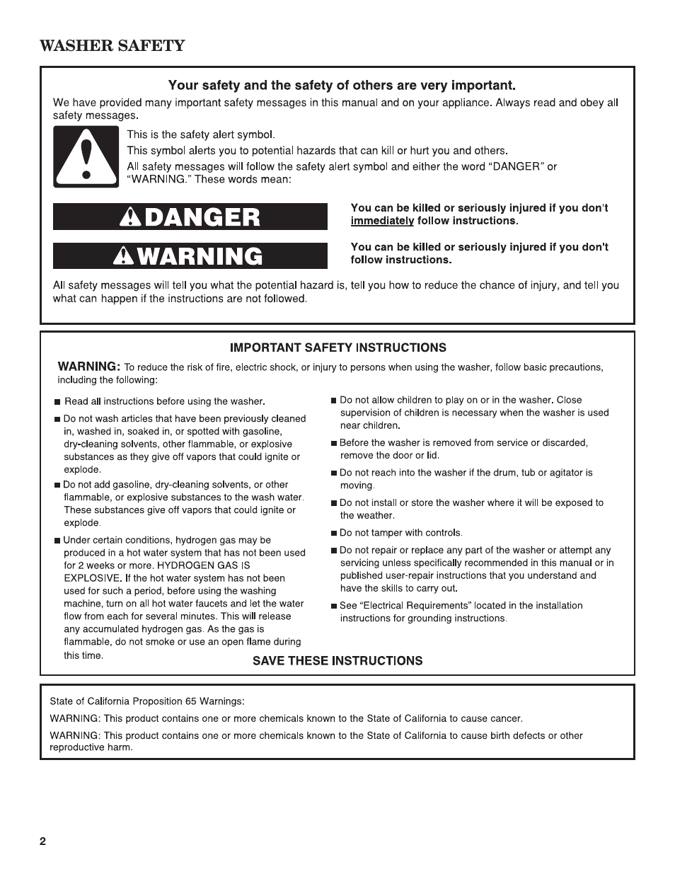 Whirlpool WTW4850BW User Manual | Page 2 / 36