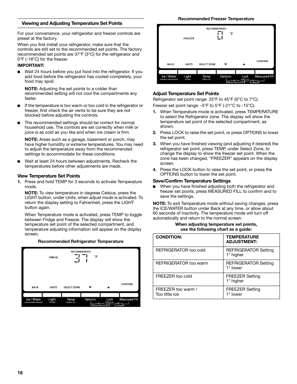 Whirlpool WRX988SIBM User Manual | Page 16 / 96