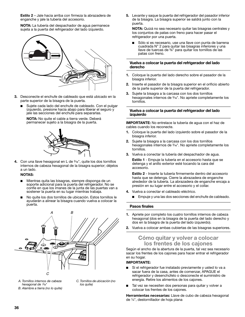 Whirlpool WRX988SIBM User Manual | Page 36 / 96