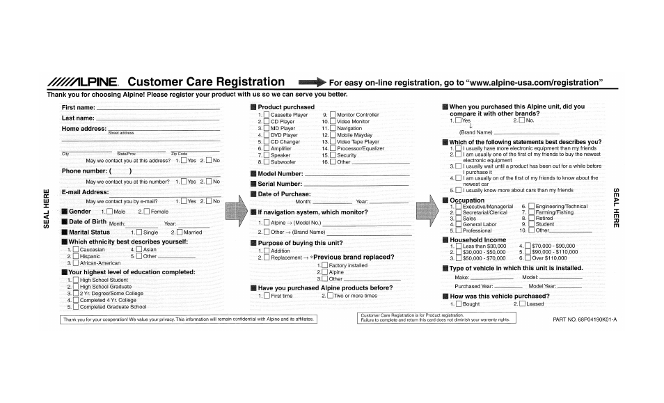 Alpine CDE-9852 User Manual | Page 28 / 29