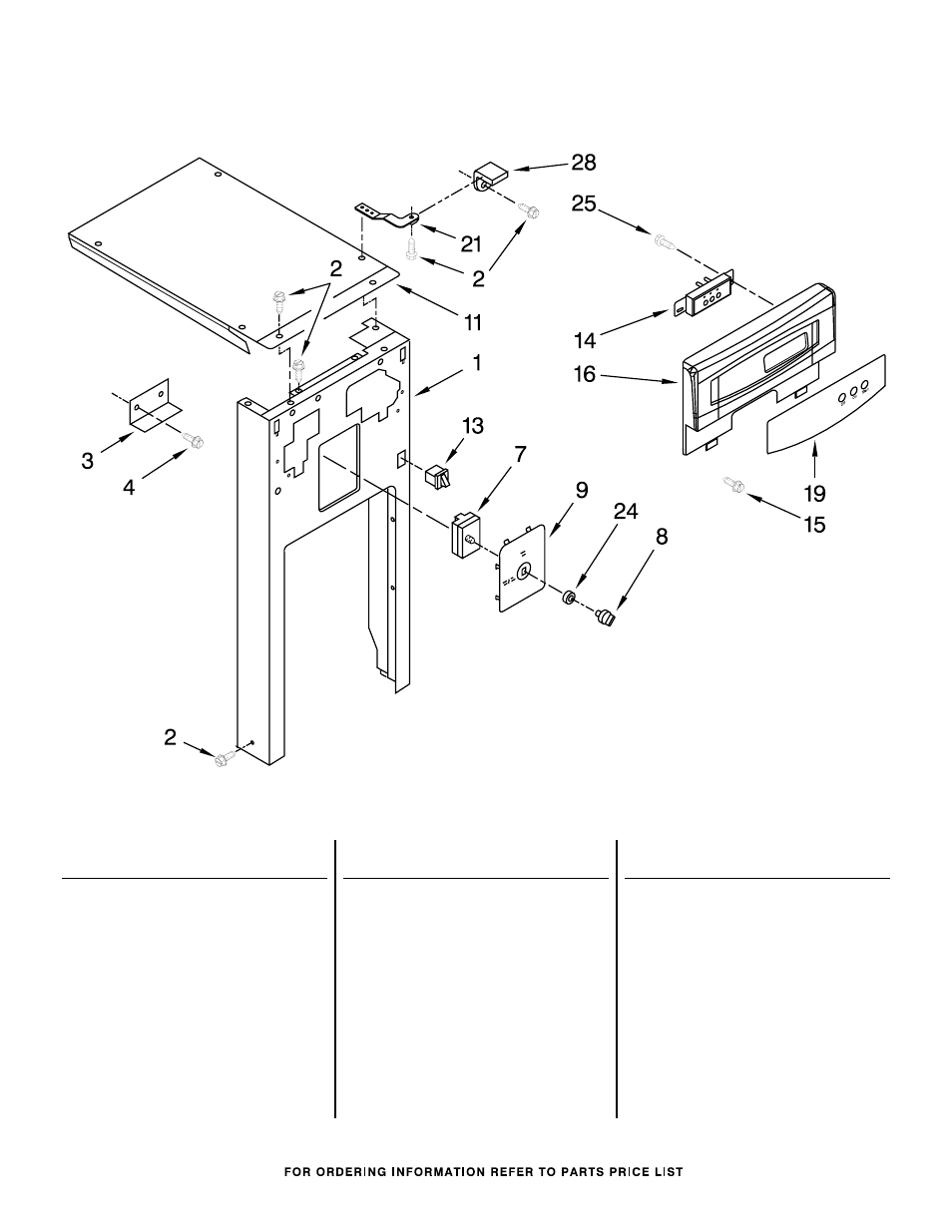 Panel and control, Panel and control parts | Whirlpool GX900QPPS User Manual | Page 3 / 6