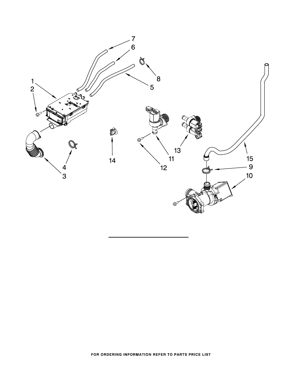 Dispenser and pump, Dispenser and pump parts | Whirlpool WFC7500VW User Manual | Page 7 / 8