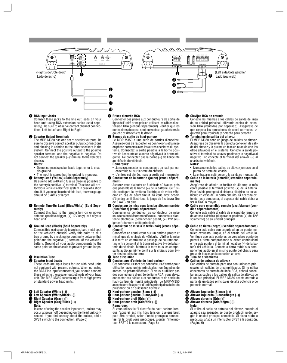 Alpine MRP-M350 User Manual | Page 5 / 12