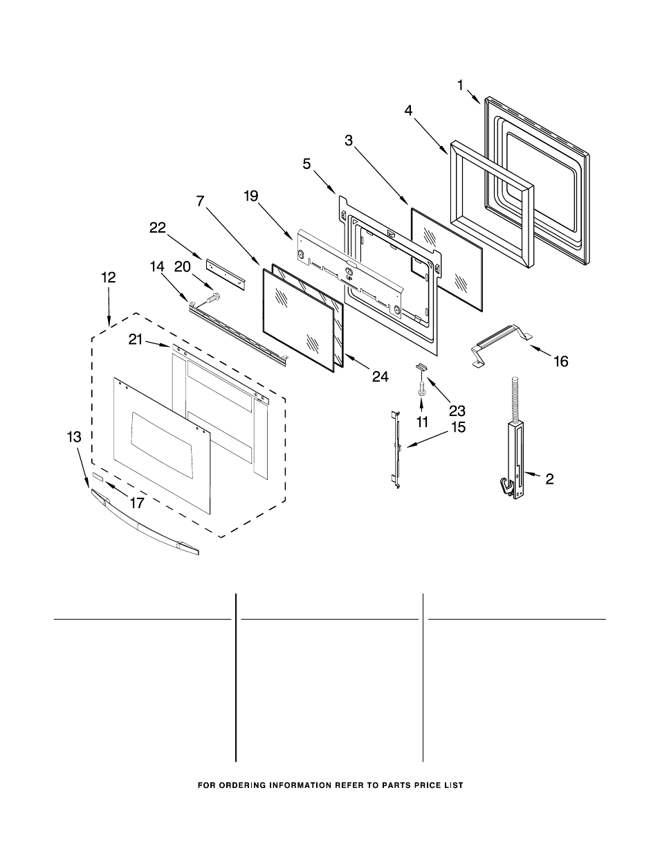 Upper oven door, Upper oven door parts | Whirlpool RBD245PRS User Manual | Page 6 / 10