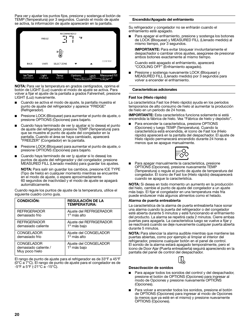 Whirlpool WRS965CIAM User Manual | Page 20 / 48