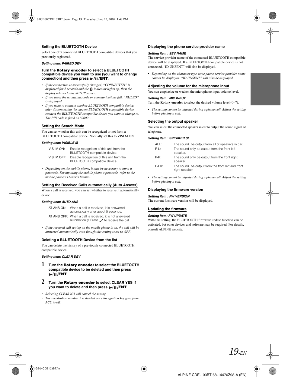 Alpine 68-14470Z98-A User Manual | Page 21 / 36