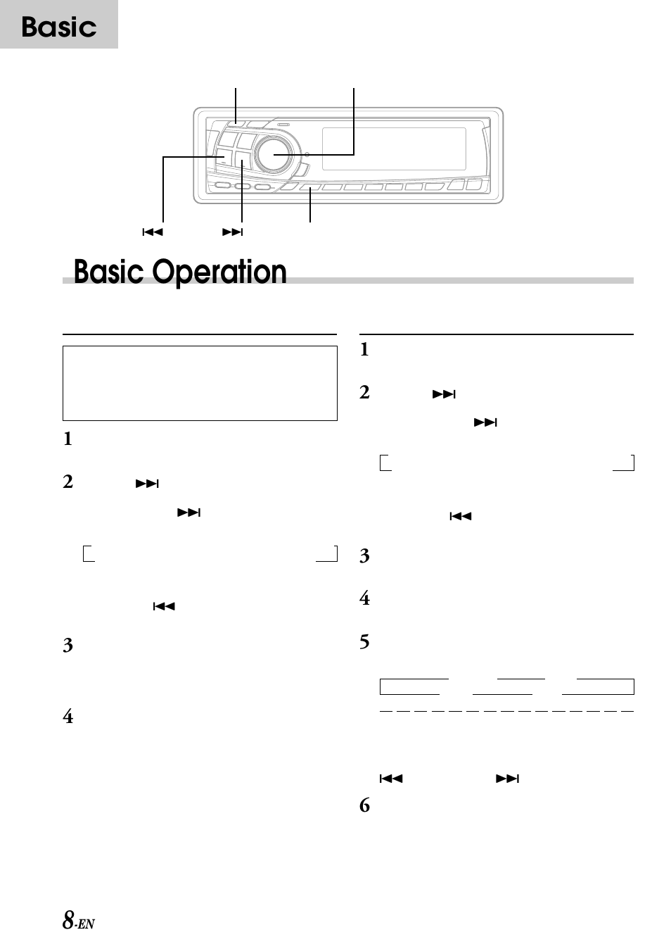 Basic operation, Basic, Dimmer control | Subwoofer on and off | Alpine CDA-7876RB User Manual | Page 10 / 44