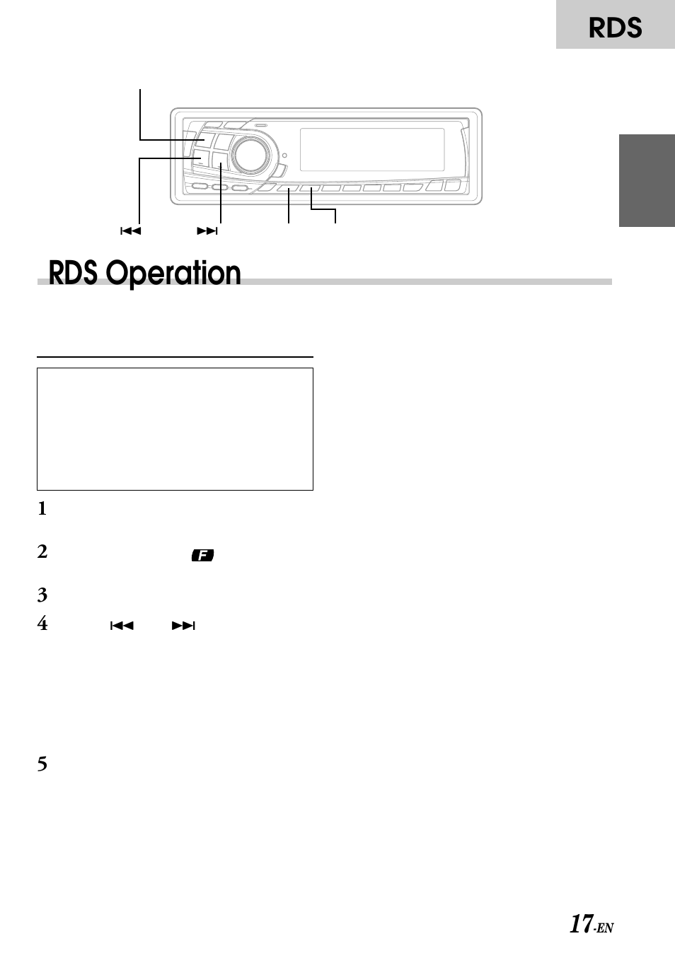 Rds operation | Alpine CDA-7876RB User Manual | Page 19 / 44