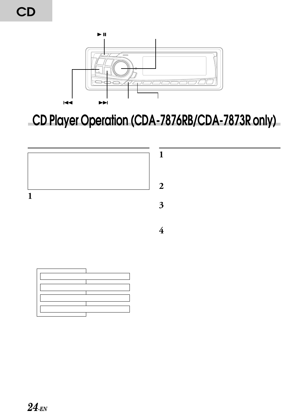 Displaying the title/text, Titling discs | Alpine CDA-7876RB User Manual | Page 26 / 44