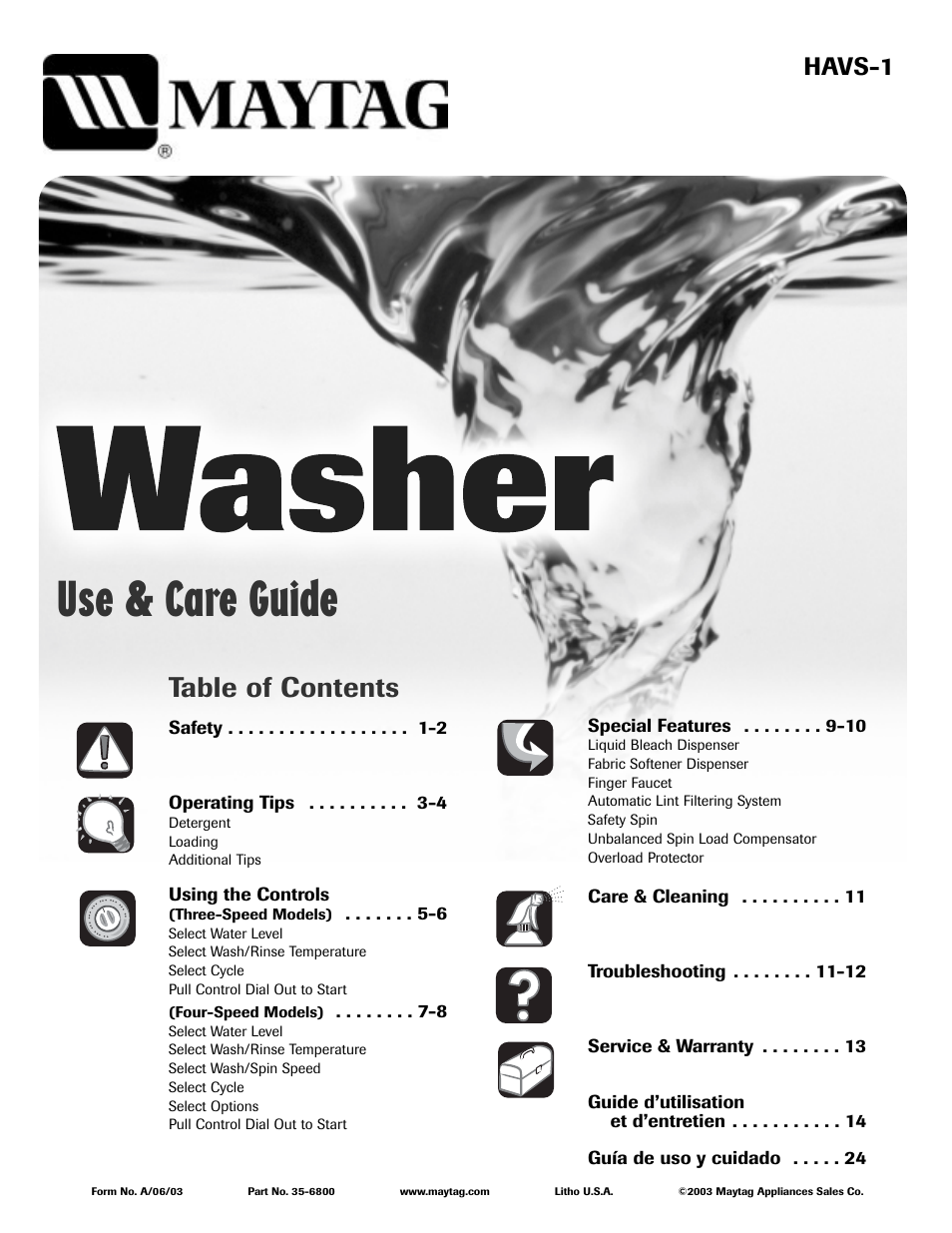 Whirlpool 6800 User Manual | 44 pages