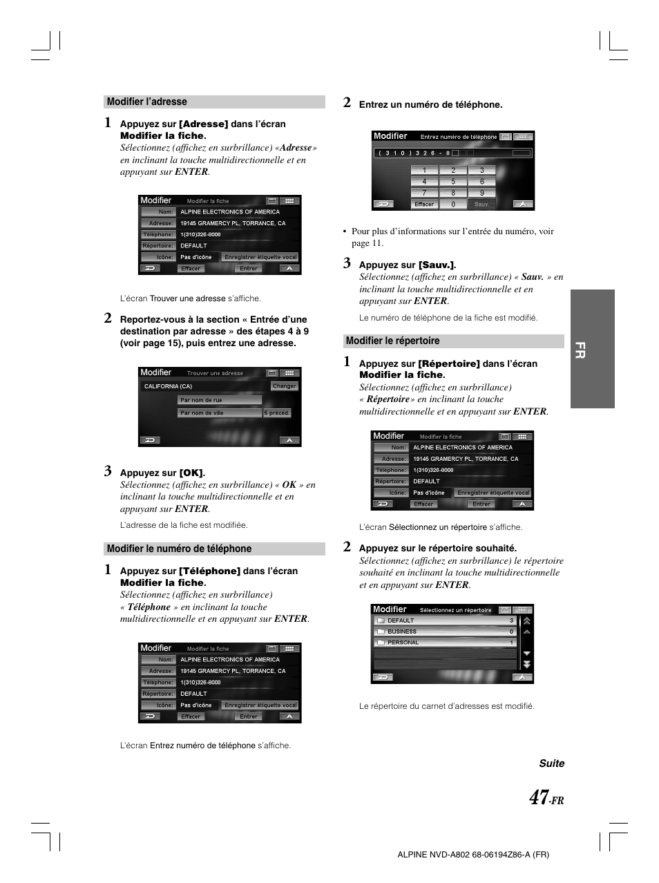Alpine NVD-A802 User Manual | Page 132 / 252