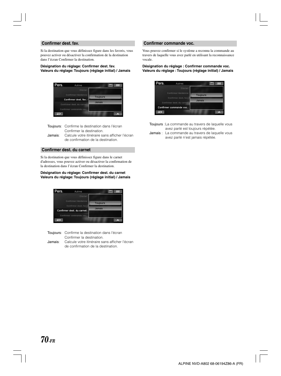 Alpine NVD-A802 User Manual | Page 155 / 252