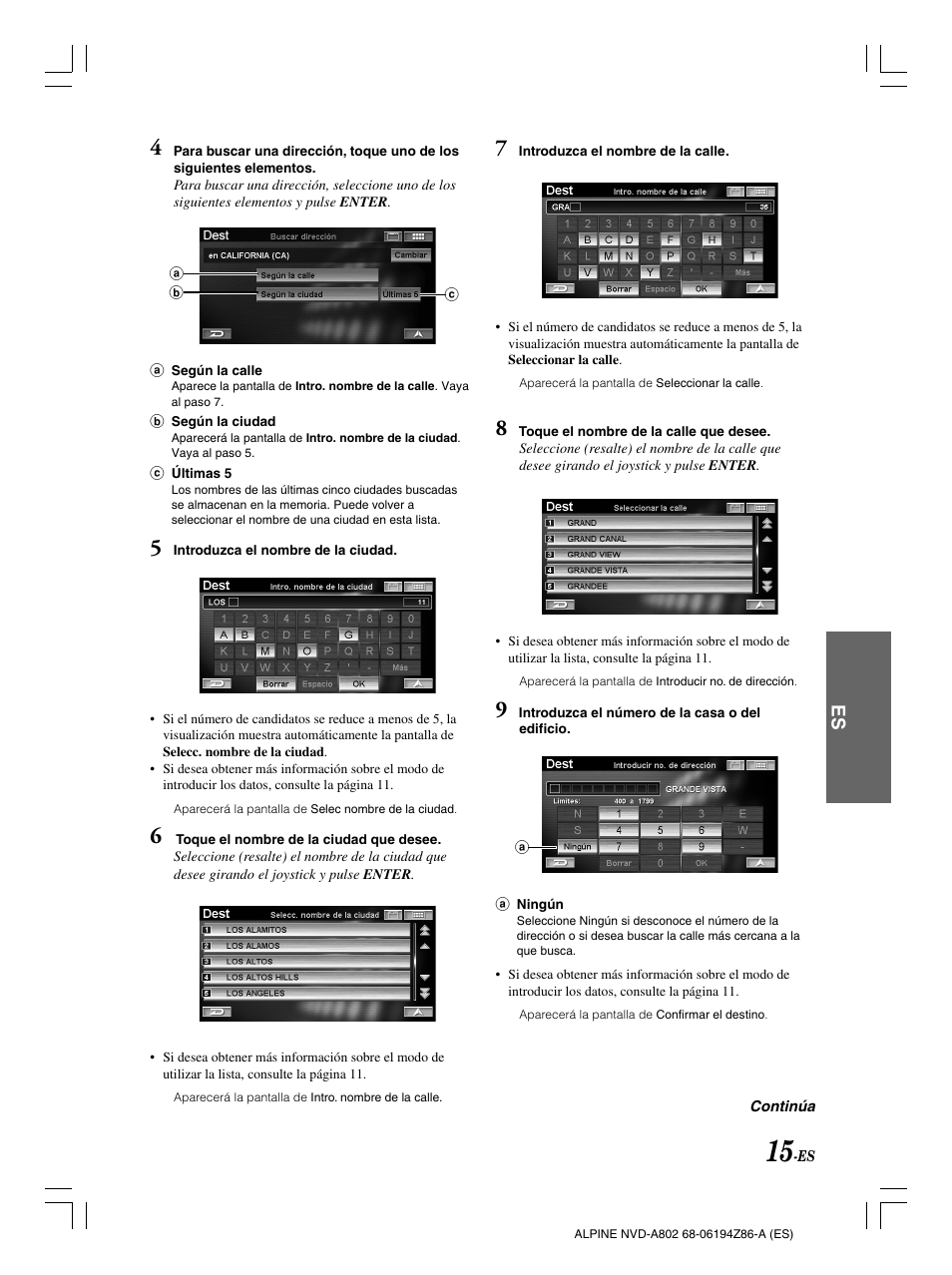 Alpine NVD-A802 User Manual | Page 182 / 252