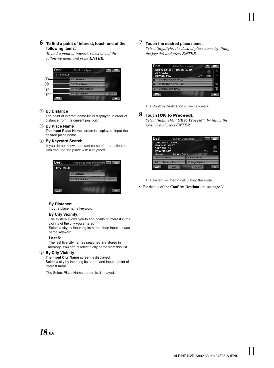 Alpine NVD-A802 User Manual | Page 21 / 252
