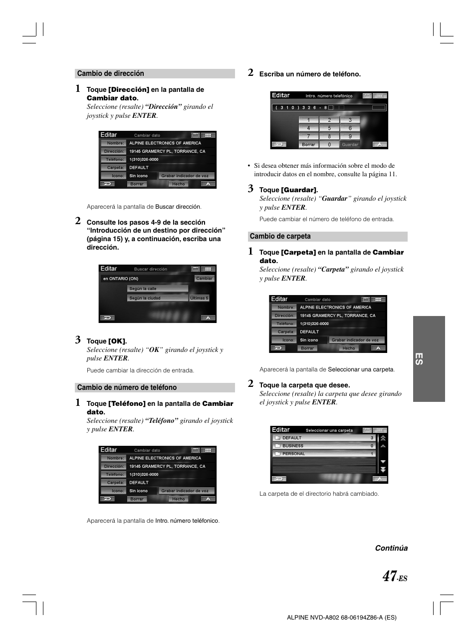 Alpine NVD-A802 User Manual | Page 214 / 252