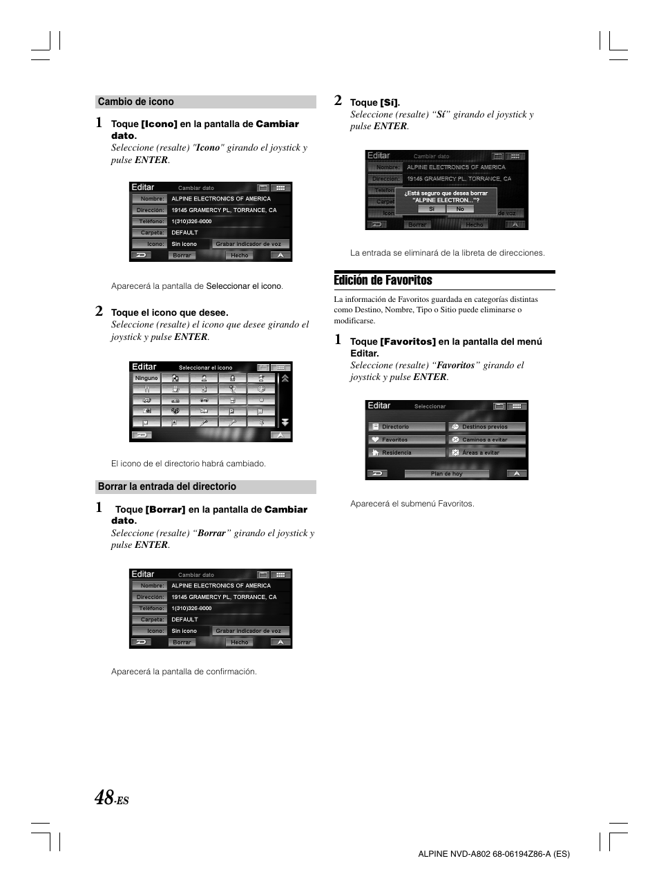 Alpine NVD-A802 User Manual | Page 215 / 252